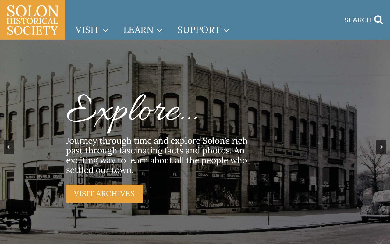 Solon city directory local-history context at the Solon Historical Society