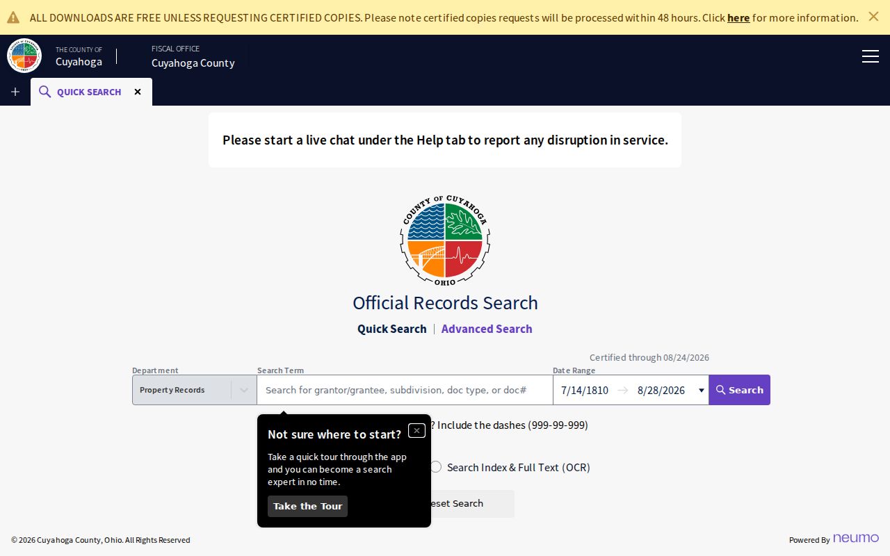 Solon residents directory Cuyahoga recorded documents search